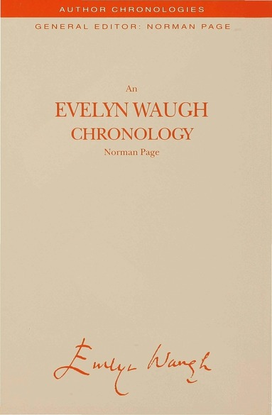 N. Page - Evelyn Waugh Chronology, Inbunden