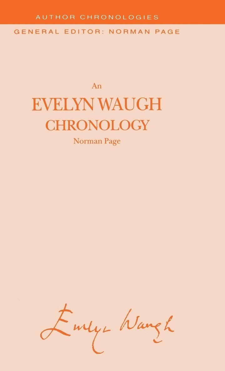 An Evelyn Waugh Chronology 1