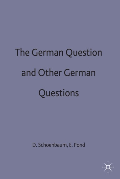 bokomslag German Question and Other German Questions
