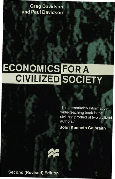 G. Davidson - Economics for a Civilized Society, Häftad