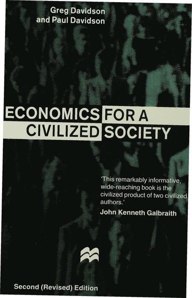 bokomslag Economics for a Civilized Society