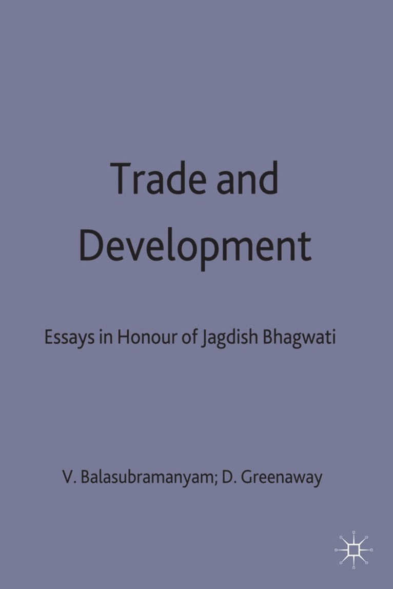 Balasurbamramyam, V. Balasubramanyam, David Greenaway - Trade and Development, Inbunden