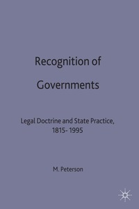 bokomslag Recognition of Governments