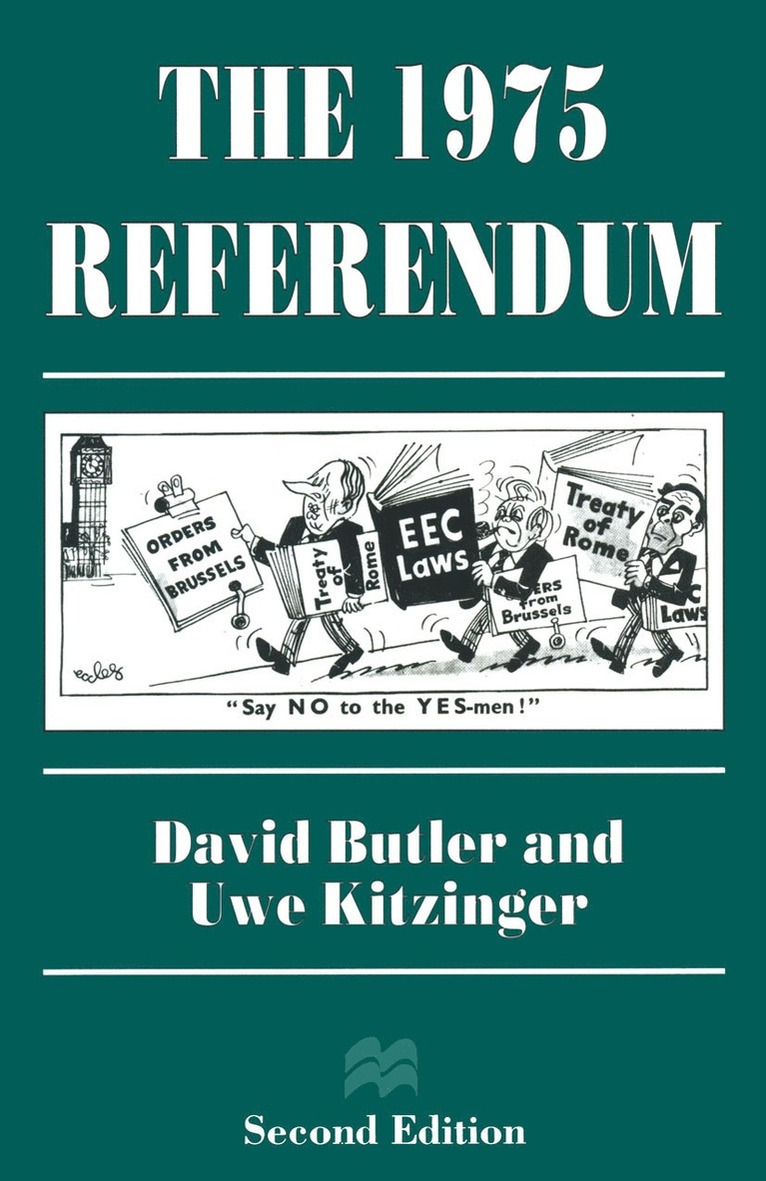 David Butler, Uwe Kitzinger - 1975 Referendum, Häftad