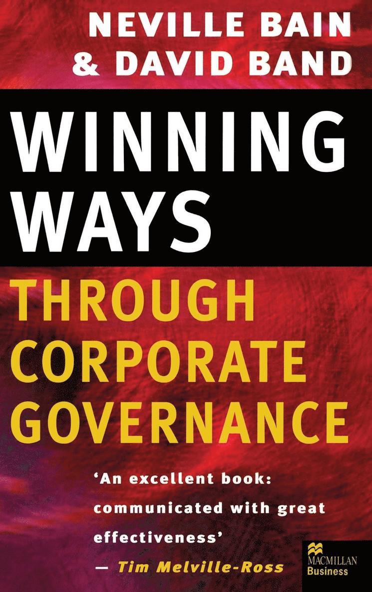 Winning Ways through Corporate Governance 1