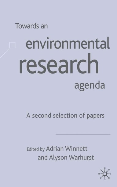 bokomslag Towards an Environment Research Agenda