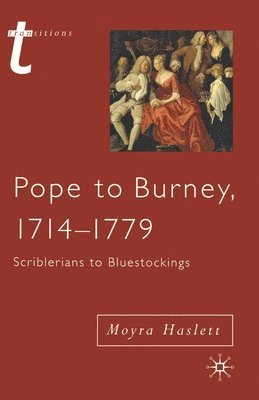 bokomslag Pope to Burney, 1714-1779