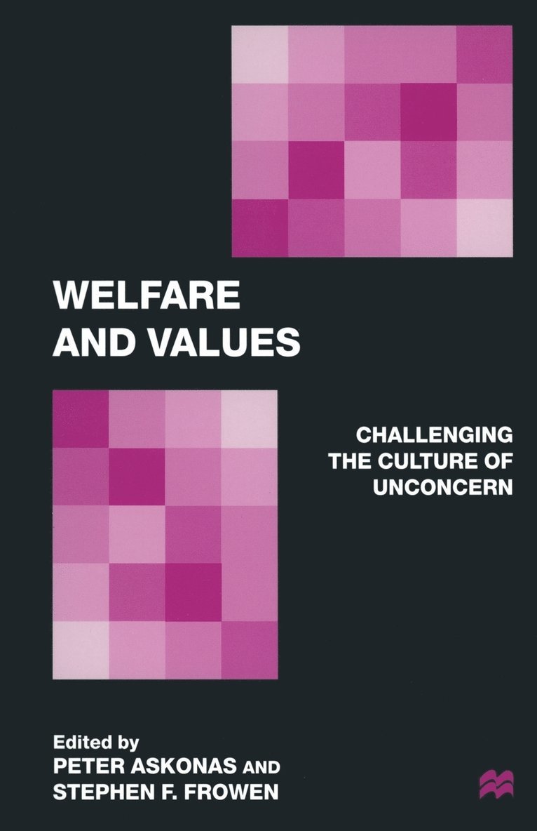 Welfare and Values 1