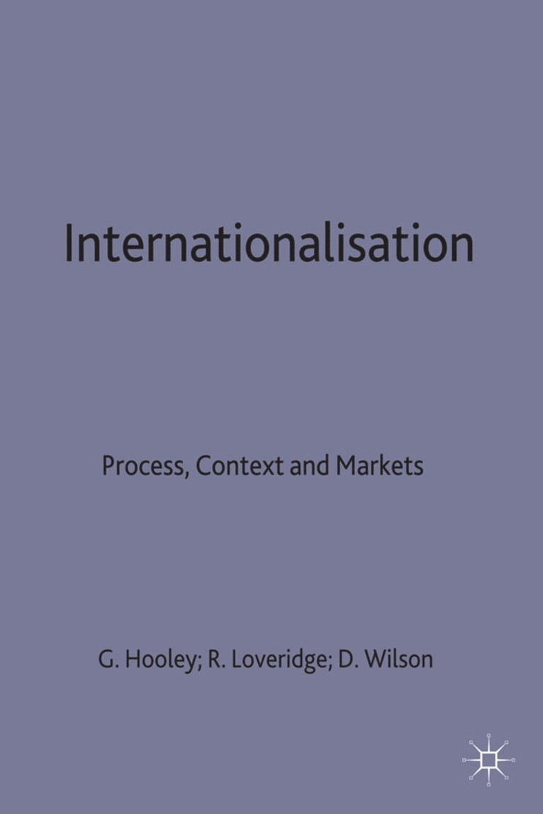 Hooley, David Wilson, Graham Hooley, Ray Loveridge - Internationalisation, Inbunden