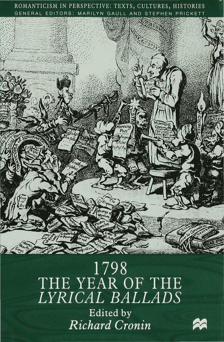 Richard Cronin, Cronin R., Richard Cronin - 1798: The Year of the Lyrical Ballads, Inbunden