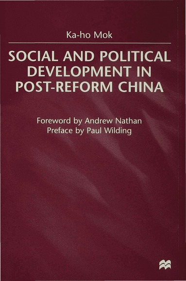 bokomslag Social and Political Development in Post-reform China