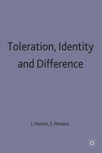 bokomslag Toleration, Identity and Difference