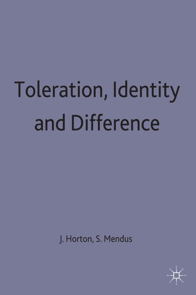 bokomslag Toleration, Identity and Difference