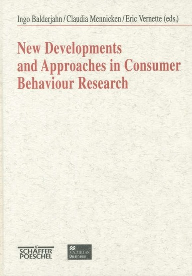 Claudia Mennicken, Ingo Balderjahn - New Developments and Approaches in Consumer Behaviour Research, Inbunden