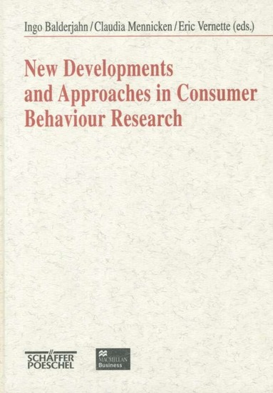 bokomslag New Developments and Approaches in Consumer Behaviour Research