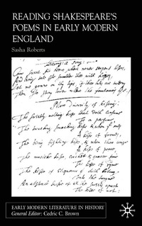 bokomslag Reading Shakespeare's Poems in Early Modern England