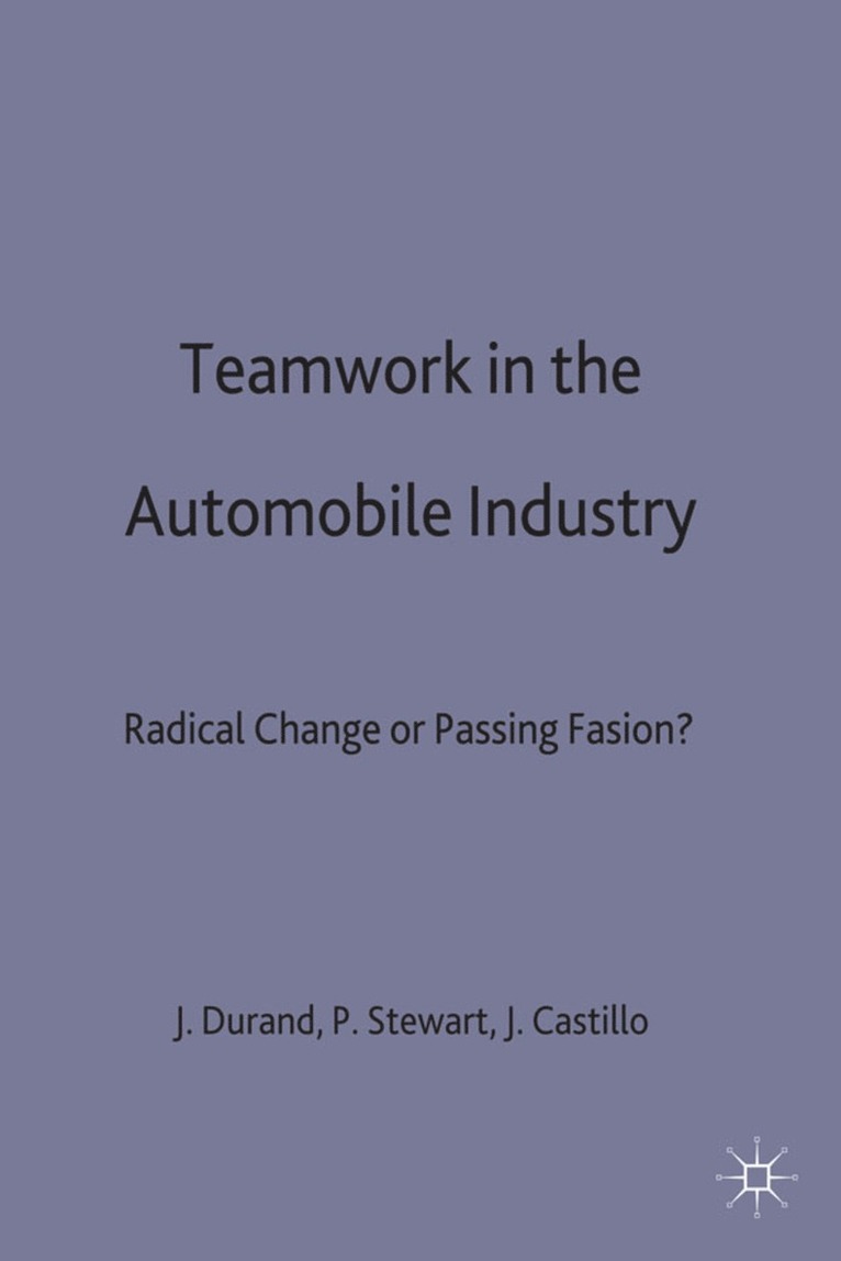 Teamwork in the Automobile Industry 1