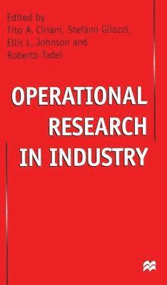 Tito Ciriani, S. Gliozzi, E. Johnson, R. Tadei, Johnson - Operational Research in Industry, Inbunden
