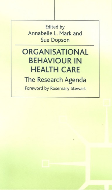 bokomslag Organisational Behaviour in Health Care