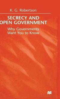 bokomslag Secrecy and Open Government