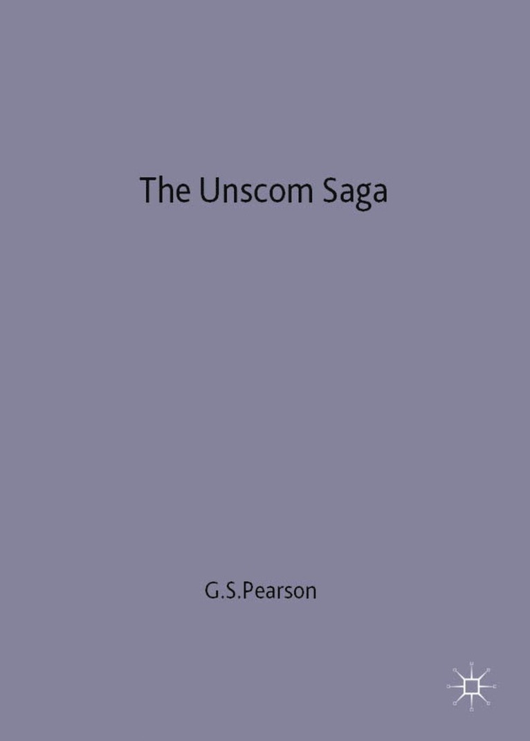 Graham S. Pearson, JR. Fre Pearson, Graham S Pearson - UNSCOM Saga, Inbunden