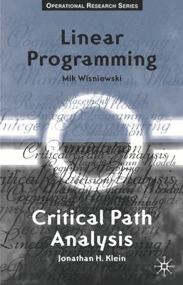 Critical Path Analysis and Linear Programming 1