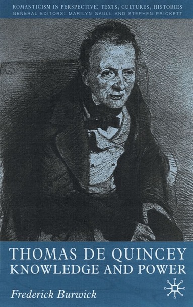 F. Burwick - Thomas de Quincey, Inbunden