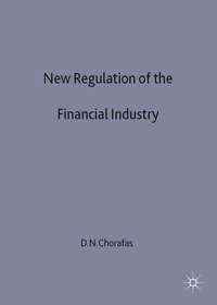 bokomslag New Regulation of the Financial Industry