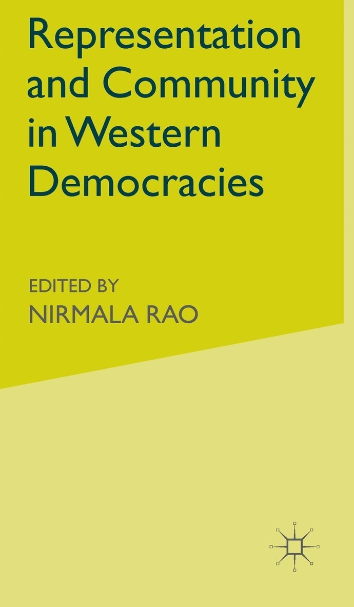 N. Rao - Representation and Community in Western Democracies, Inbunden