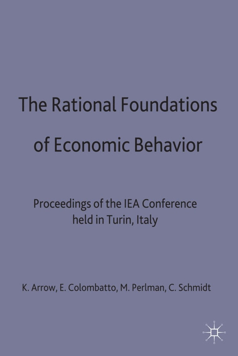 Rational Foundations of Economic Behaviour