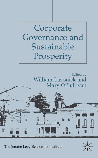 bokomslag Corporate Governance and Sustainable Prosperity