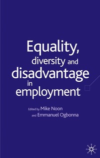 bokomslag Equality. Diversity and Disadvantage in Employment