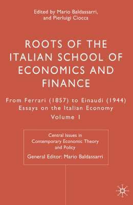 bokomslag Roots of the Italian School of Economics and Finance