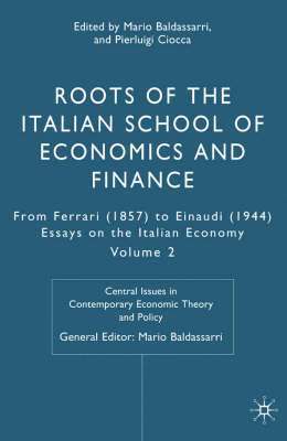 bokomslag Roots of the Italian School of Economics and Finance