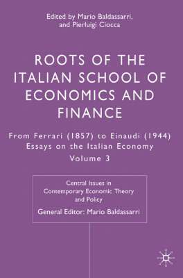 bokomslag Roots of the Italian School of Economics and Finance