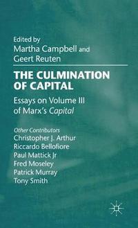 bokomslag The Culmination of Capital