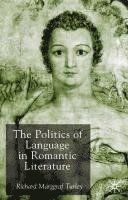 The Politics of Language in Romantic Literature 1