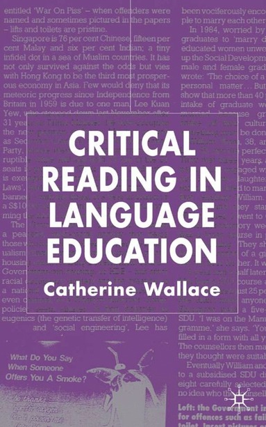 bokomslag Critical Reading in Language Education