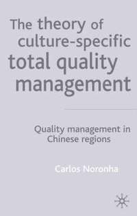 bokomslag The Theory of Culture-Specific Total Quality Management