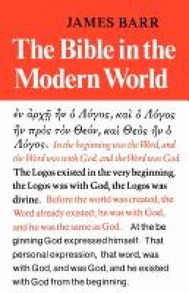 James Barr - Bible in the Modern World, Häftad