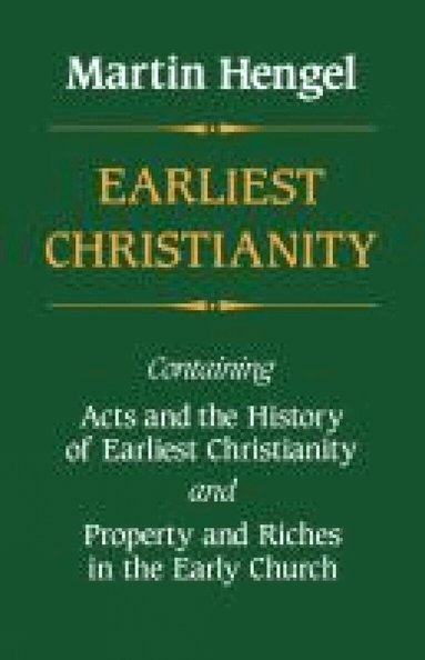 Martin Hengel - Earliest Christianity, Häftad