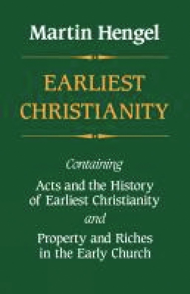 Martin Hengel - Earliest Christianity, Häftad
