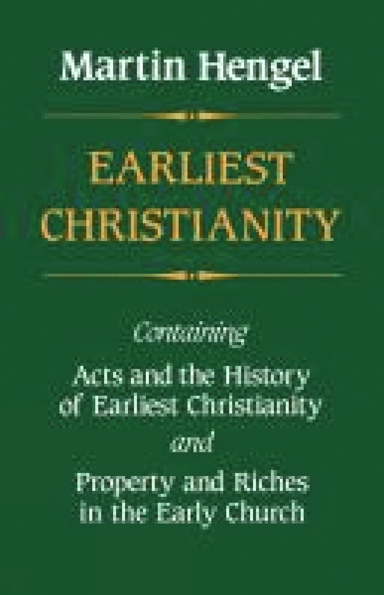 Earliest Christianity 1