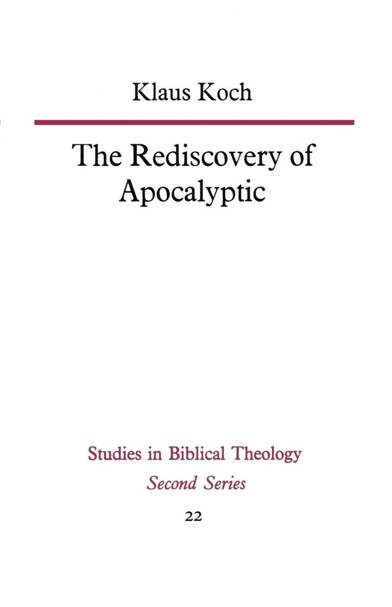 Rediscovery of Apocalyptic