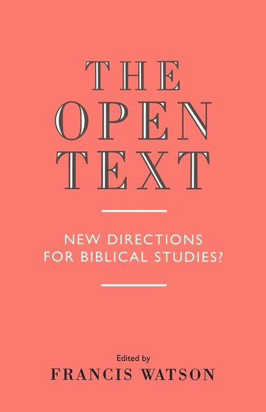 bokomslag The Open Text