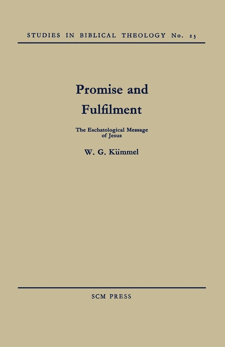 Promise and Fulfilment 1