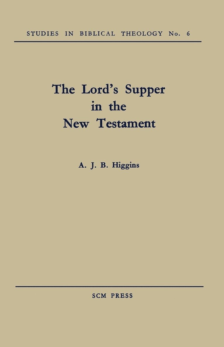 Lord's Supper in the New Testament
