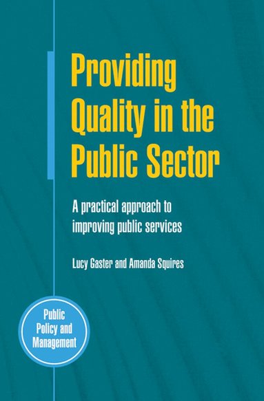 Lucy Gaster, Amanda Squires - Providing Quality in the Public Sector, Häftad