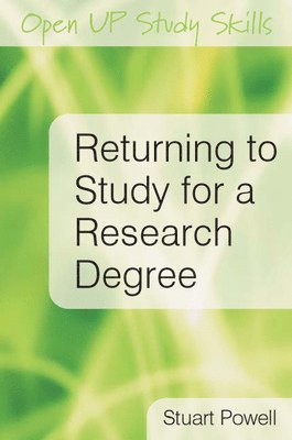 Returning to Study for a Research Degree