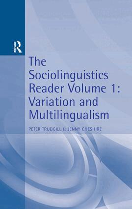 Peter Trudgill - Sociolinguistics Reader Vol 1, Häftad